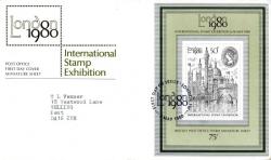 1980 London Stamp Exhibition MS (Addressed)