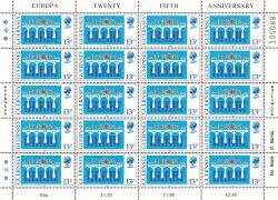1984 13p Europa Stamp Sheet