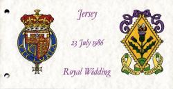 1986 Jersey Royal Wedding pack