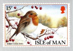 1988 Christmas Card with First Day of Issue cancellation stamp on inside cover