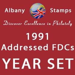 1991 Year Set of 10 Addressed Covers