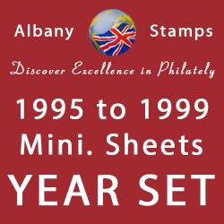 1995 to 1999 Set of 6 Alderney Miniature Sheets