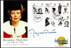 1996 Women of Achievement, Margaret Thatcher (Unaddressed & Autographed, Actual Item)