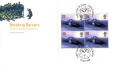1998 13th October Breaking Barriers 20p x 4 commemoratives