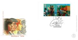 1999 12th May Workers' Tale Millennium Booklet Pane SG2085a (ACTUAL ITEM)
