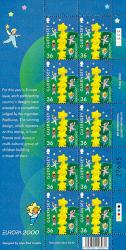 2000 36p Europa Stamp Sheet