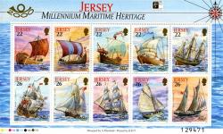 2000 Maritime Heritage with Stamp Show Logo at top MS