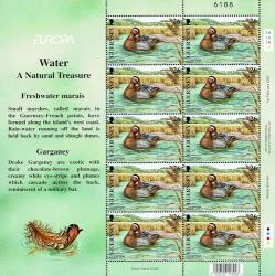 2001 26p Europa Water Birds Stamp Sheet