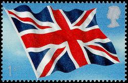 2001 Union Jack Flag 1st, early print by Questa (SG2805)