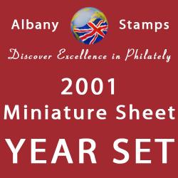 2001 Year Set of 3 Miniature Sheets