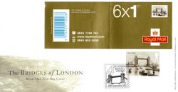 2002 10th September Bridges of London PM7 Booklet (cover) & SG2314 (ACTUAL ITEM)