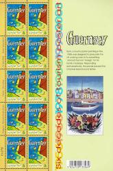 2003 65p Europa Poster Art Stamp Sheet