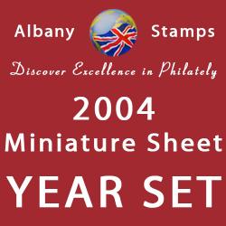 2004 Year Set of 5 Miniature Sheets