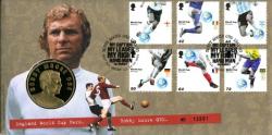 2006 World Cup coin cover with medal - cat value £22