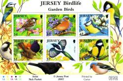 2007 Jersey Birdlife 6 values MS