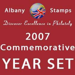 2007 Year Set of 3 Alderney Commemorative Issues