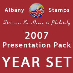 2007 Year Set of 3 Alderney Packs