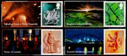 2008 Glorious United Kingdom 4x Smilers Stamps with Labels (Labels may vary from shown)