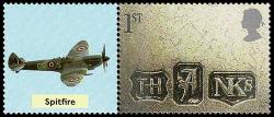 2008 Smilers Autumn Stampex RAF Aircraft Stamp with Label (Label may vary)