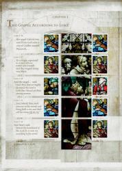2009 Christmas 2nd, 1st, 56p & 90p Half Sheet with Labels (Half may vary from shown)