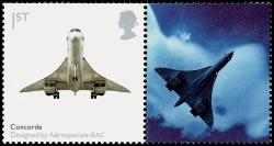 2009 Concorde Smilers Stamp with Label (Label may vary from shown)