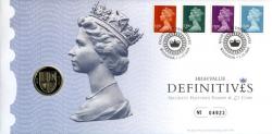 2009 High Value Definitives coin cover with £1 coin - cat value £24