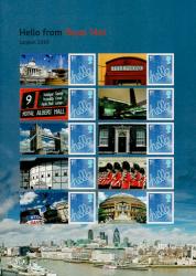 2010 Hello London Half Sheet with Labels (Half may vary from shown)