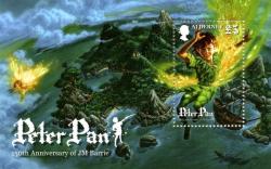 2010 Peter Pan, J M Barrie 150th Birth Anniversary MS