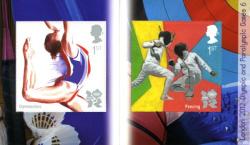 2011 Olympics Gymnastics & Fencing Self-adhesive (SG3206a)