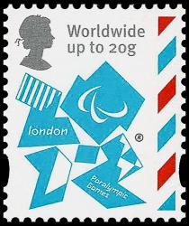 2012 Paralympic Worldwide 20g Gummed (SG3340)