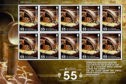 2014 55p Europa National Musical Instruments The Chifournie Stamp Sheet