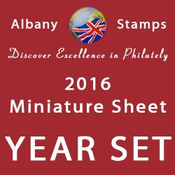 2016 Year Set of 7 Minisheets