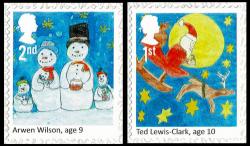 2017 Christmas Children Christmas Booklet Stamps (SG4028-4029.)