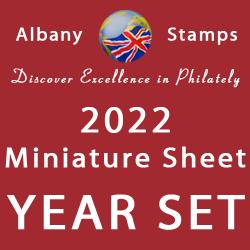 2022 Year Set of 9 Miniature Sheets with Barcodes