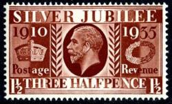 SG455 1935 Jubilee 1½d