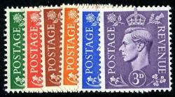 Set of 6 stamps SG485 to 490