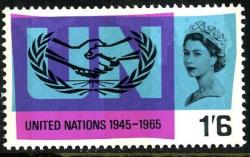 1965 United Nations 1s 6d phos