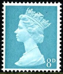 SG 739 8d turquoise-blue