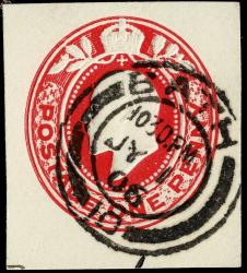Cut Out from Pre-Paid Envelope, One Penny Red - Bath July 1st 1906