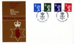 Northern Ireland 1974 23rd January 3p,3½p,5½p,8p Cardiff CDS post office cover