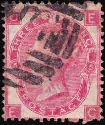 SG102/103 3d Rose, Plate 5 - Good Used (Cat. £40) - (Spec: J30) (Scott: 49/49a)