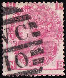 SG102/103 3d Rose, Plate 7 - Good Used (Cat. £40) - (Spec: J32) (Scott: 49/49a)