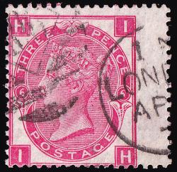 SG102 3d Deep Rose - Fine Used (Cat. £75) - (Spec: J29/35) (Scott: 49a)