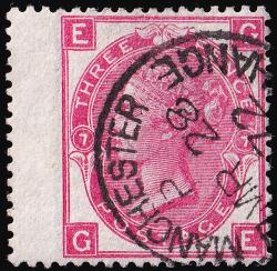 SG103 3d Rose - Fine Used (Cat. £40) - (Spec: J29/35) (Scott: 49)