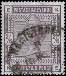 SG175 2s6d Lilac (Blued Paper), Fine Used CDS (Cat. £1,500)