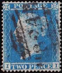SG20 2d Pale Blue (Plate 4) - Good Used (Cat. £75) - (Spec: F1, ii) (Scott: 10a)