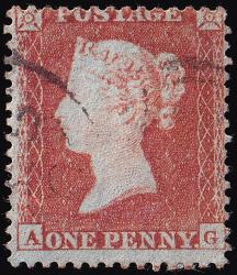 SG22 1d Red-Brown (Die I) - Fine Used (Cat. £75) - (Spec: C2) (Scott: 11)