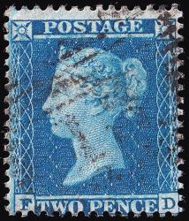 SG23A 2d Blue (Plate 5) - Good Used (Cat. £250) - (Spec: F3)
