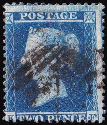 SG23 2d Blue (Plate 4) - Good Used (Cat. £180) - (Spec: F2) (Scott: 13)