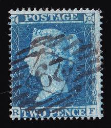 SG27 2d Blue (Plate 5) - Fine Used (Cat. £450) (Spec: F5) (Scott: 15)